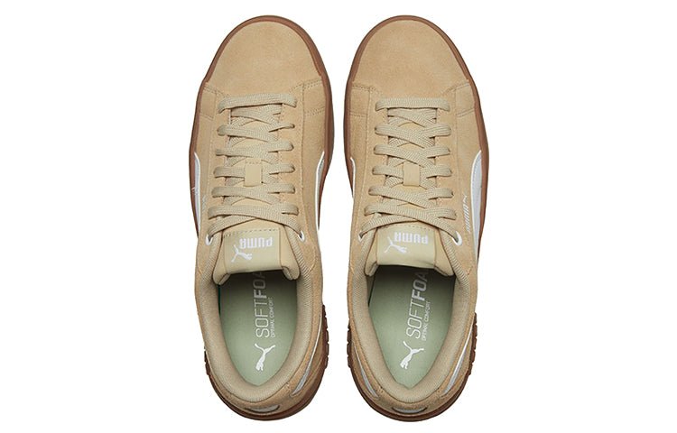 (WMNS) PUMA Smash Platform V2 Suede 'Pale Khaki' 373037-03 - Image 4