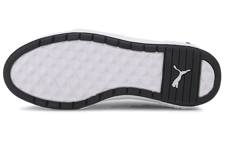 (WMNS) PUMA Smash Platform V2 Suede 'Black White' 373037-04 - Image 5
