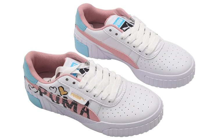(GS) PUMA Cali Skate shoes 'White Pink' 373038-02 - Image 3