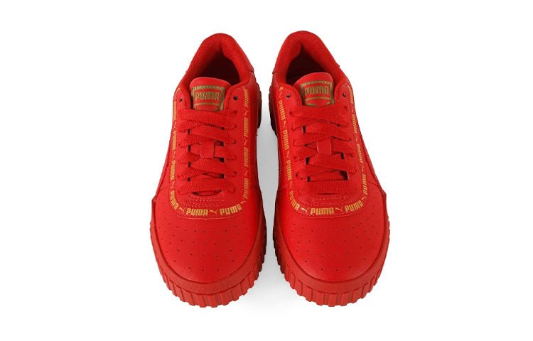 (GS) PUMA Cali Taping 'Red Gold' 373066-04 - Image 3