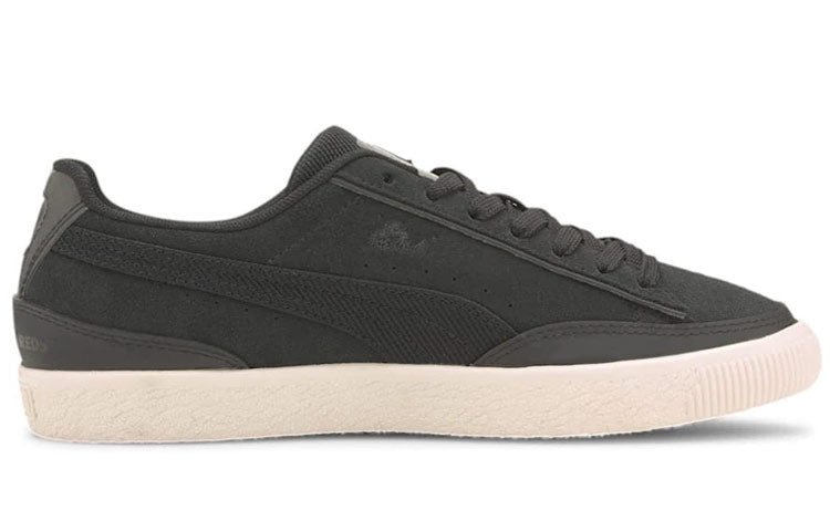 PUMA Unisex Clyde The Hundres Sneakers Black/White 373725-01 - Image 2