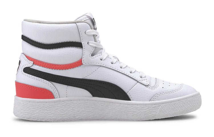 (GS) PUMA Ralph Sampson Mid Sport Sneakers White 373810-01 - Image 2