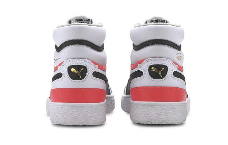 (GS) PUMA Ralph Sampson Mid Sport Sneakers White 373810-01 - Image 4