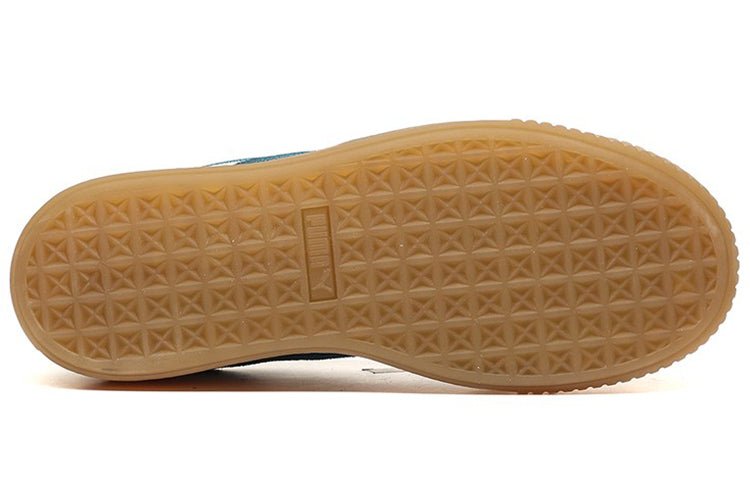 (WMNS) PUMA Suede Platform Core Grey/Blue/Gum 373934-02 - Image 5