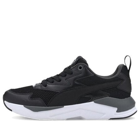 (GS) PUMA X-ray Lite Jr Low Top Running Shoes Black/Grey/White 374393-01