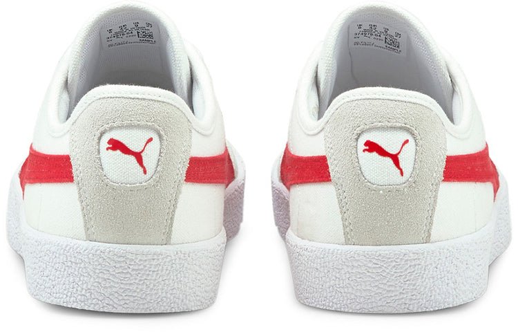 PUMA Oslo Vulc CVS Casual Shoes White/Red 374978-04 - Image 4