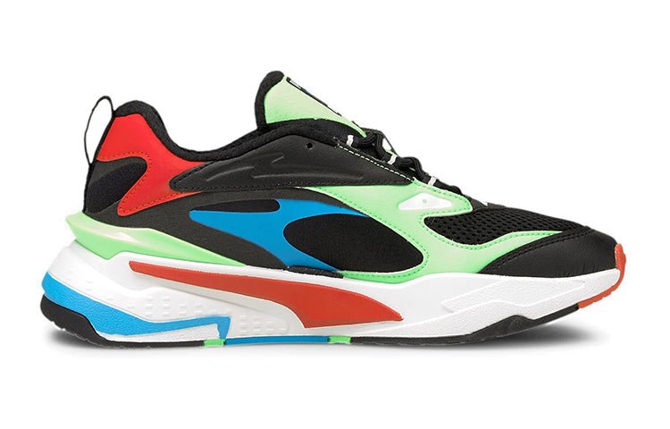 (GS) PUMA RS-Fast 'Black Elektro Green' 375696-01 - Image 2
