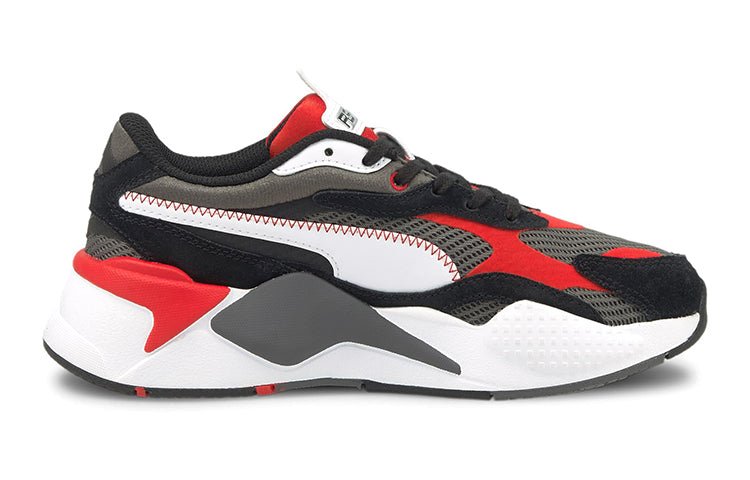 (GS) PUMA RS-X3 Twill 'Castlerock Poppy Red' 375987-02 - Image 2