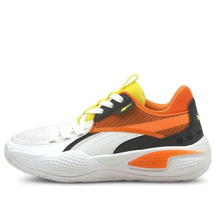 (GS) PUMA Court Rider Court Crush 'White Carrot' 376126-01