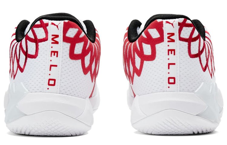 PUMA MB.01 Low LaMelo Ball 'Team Colors - White High Risk Red' 376941-10 - Image 4