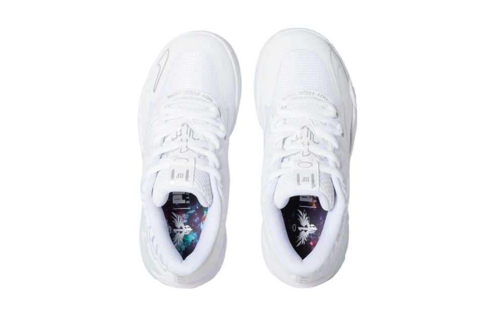 (GS) PUMA MB.01 Low LaMelo Ball 'Team Colors - Triple White' 377368-04 - Image 2