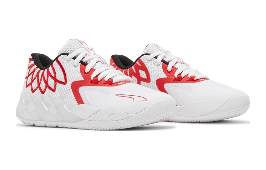 (GS) PUMA MB.01 Lo 'Team Colors White High Risk Red' 377368-10 - Image 3