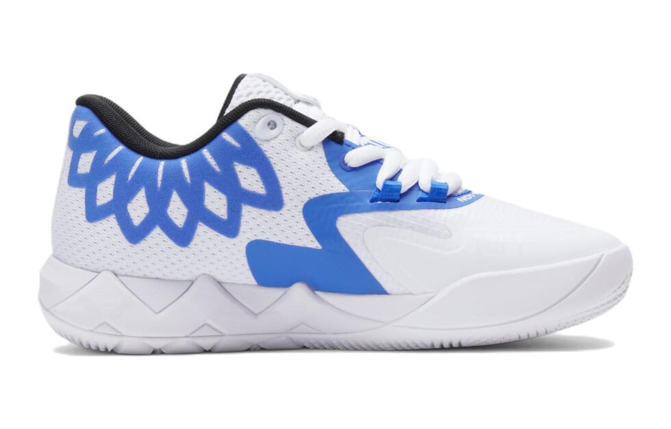 (GS) PUMA MB.01 Low LaMelo Ball 'Team Colors - White Bluemazing' 377368-11 - Image 2