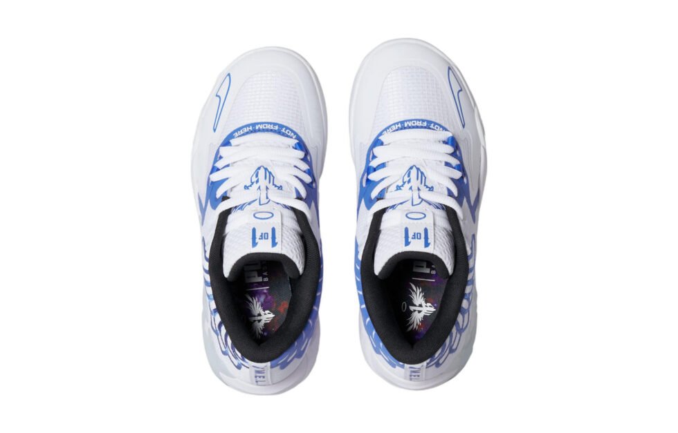 (GS) PUMA MB.01 Low LaMelo Ball 'Team Colors - White Bluemazing' 377368-11 - Image 3