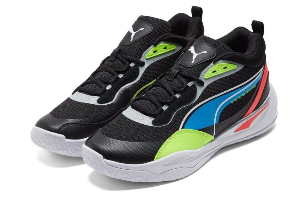 PUMA Playmaker Pro 'Jet Black Lime Squeeze' 377572-04 - Image 3
