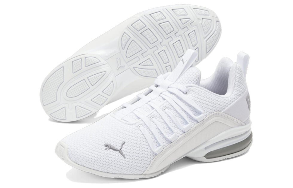 PUMA Axelion Refresh Sneakers 'White Silver' 377911-06 - Image 3
