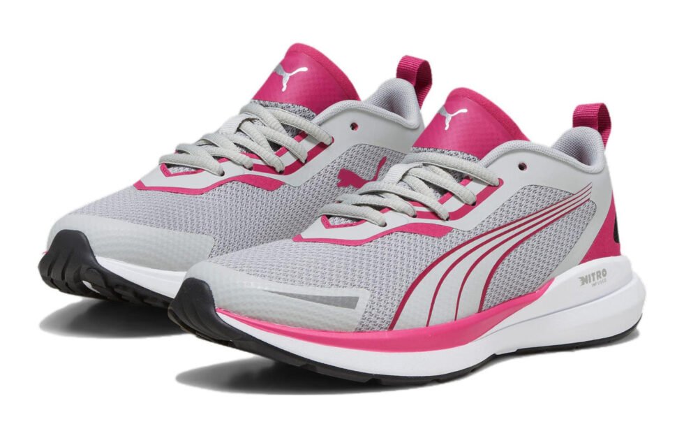 (GS) PUMA Kruz Nitro 'Ash Grey Pinktastic' 378878-03 - Image 3