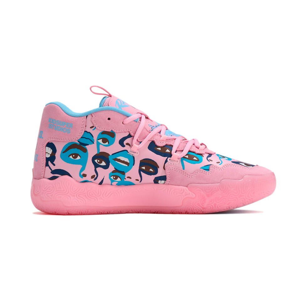 PUMA x Kid Super MB.03 'Pink Lilac Team Light Blue' 379328-01 - Image 4