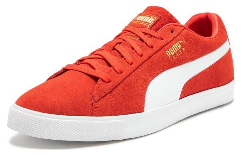 PUMA Fusion Suede For All Time LE Golf Shoes 'Red White' 379823-01 - Image 4