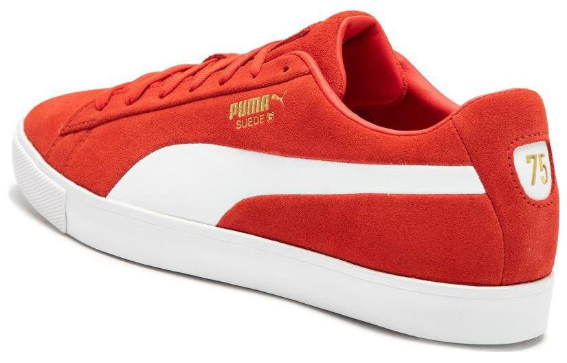 PUMA Fusion Suede For All Time LE Golf Shoes 'Red White' 379823-01 - Image 5