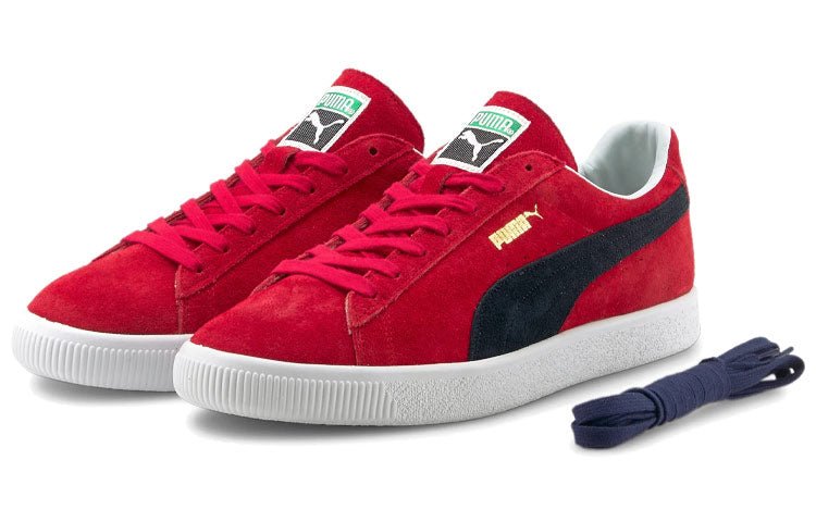 PUMA Suede Vintage Retro Made In Japan 'High Risk Red Navy' 380537-02 - Image 3