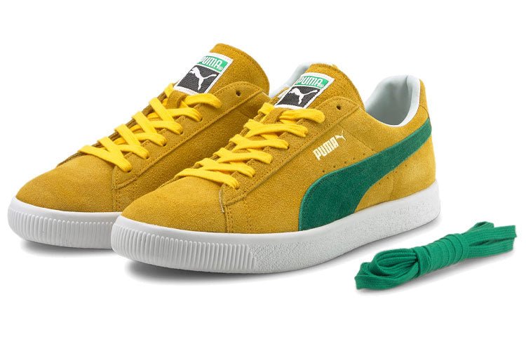 PUMA Suede Vintage Retro Made In Japan 'Spectra Yellow Amazon Green' 380537-03 - Image 3