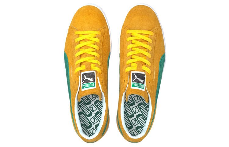 PUMA Suede Vintage Retro Made In Japan 'Spectra Yellow Amazon Green' 380537-03 - Image 4