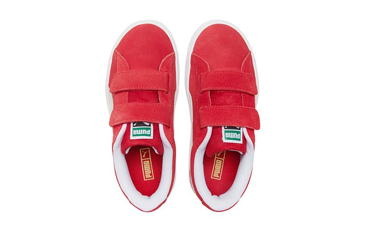 PUMA Suede Classic Xxi (Middle Kids) Casual Shoes White/Red 380563-02 - Image 4
