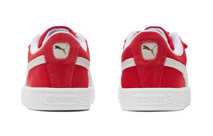 PUMA Suede Classic Xxi (Middle Kids) Casual Shoes White/Red 380563-02 - Image 5