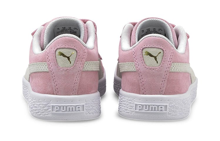 (PS) PUMA Suede Classic Xxi Casual Board Shoes White/Pink 380563-05 - Image 4