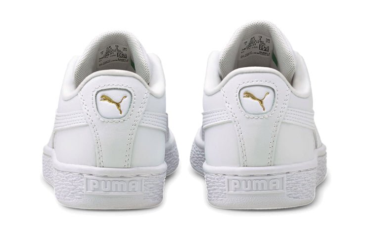 (GS) PUMA Basket Classic 21 'Triple White' 380569-01 - Image 4