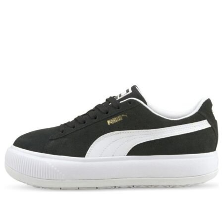 (WMNS) PUMA Suede Mayu 'Black White' 380686-02