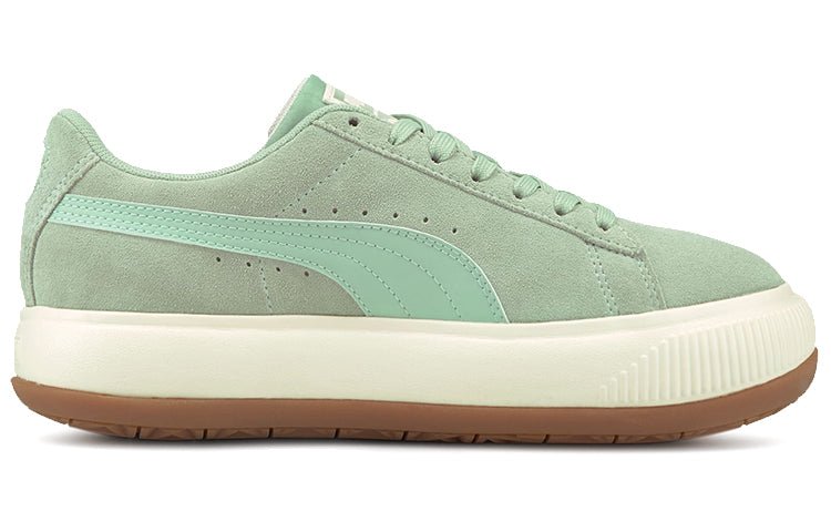 (WMNS) PUMA Suede Mayu Sneakers 'Green Cream White' 380686-07 - Image 2