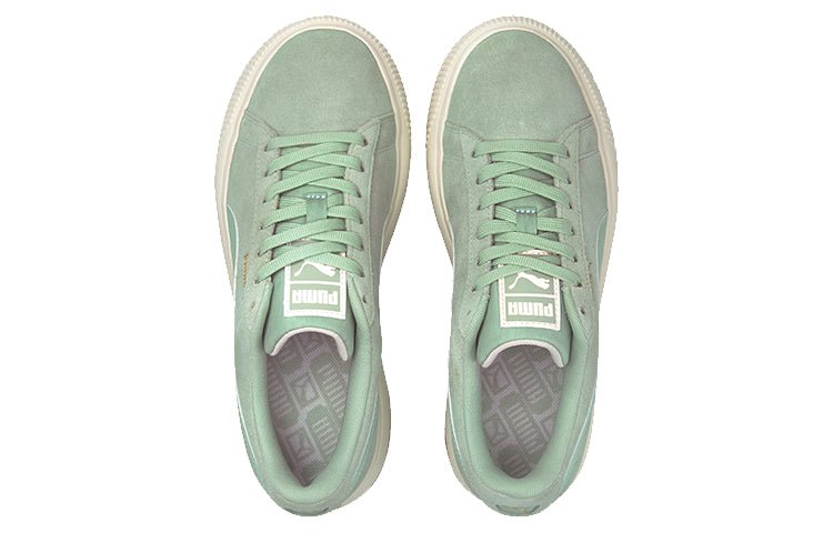 (WMNS) PUMA Suede Mayu Sneakers 'Green Cream White' 380686-07 - Image 3