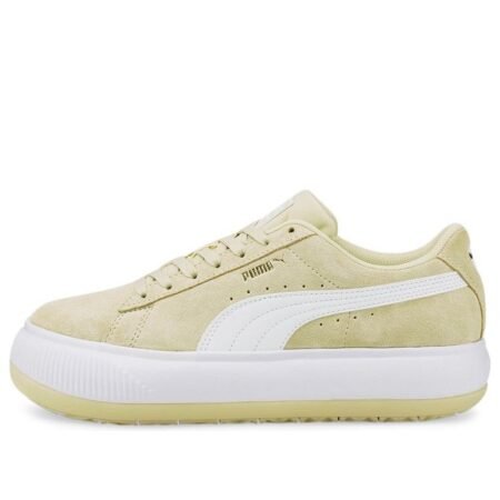 (WMNS) PUMA Suede Mayu Thick Sole Minimalistic Casual Skateboarding Shoes Khaki 380686-12
