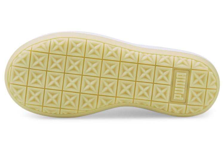 (WMNS) PUMA Suede Mayu Thick Sole Minimalistic Casual Skateboarding Shoes Khaki 380686-12 - Image 5