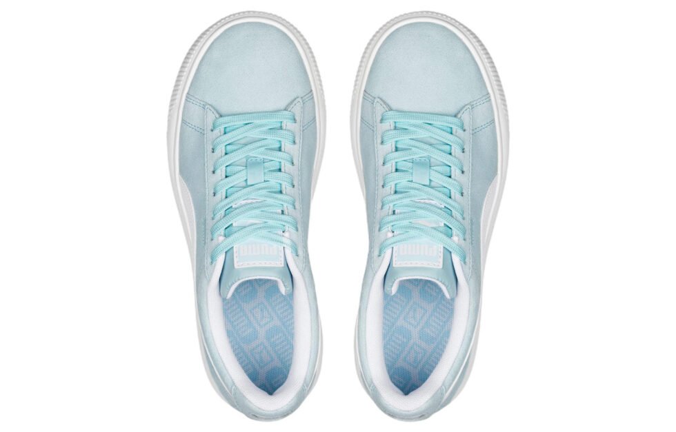 (WMNS) PUMA Suede Mayu Trainers 'Light Blue' 380686-18 - Image 4