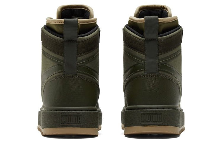 PUMA Unisex Suede Mid WTR Sneakers Green 380708-03 - Image 5