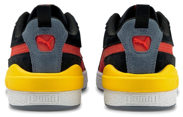PUMA Suede Bloc 'Black Yellow Red' 381183-03 - Image 4