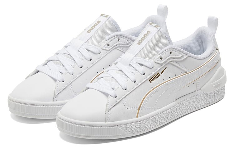 PUMA Suede Bloc 'Liquid Metal - White Team Gold' 381190-01 - Image 3