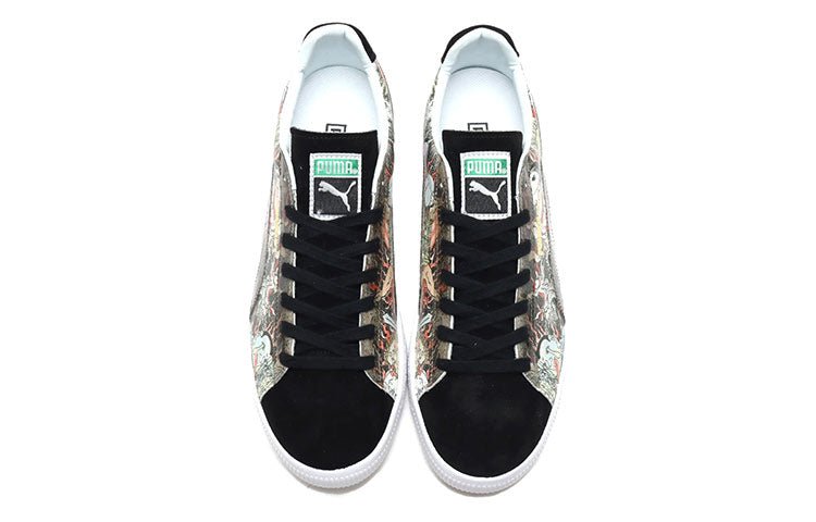 PUMA x atmos x Three Tides Tattoo Suede 'Black White' 381246-01 - Image 3
