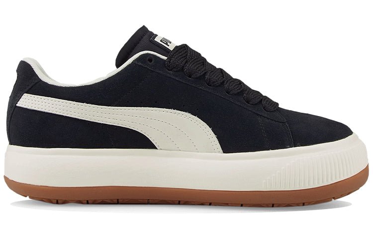 (WMNS) PUMA Suede Mayu Up Sneakers Black/White 381650-05 - Image 2