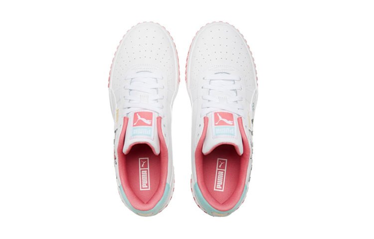 (GS) PUMA Cali Leisure Shoes White 381934-01 - Image 3