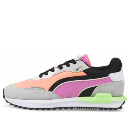 (WMNS) PUMA City Rider 'Grey Violet Fizzy Melon' 382044-12