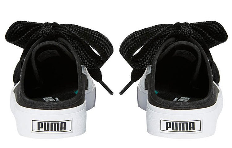 (WMNS) PUMA Bari Mule Ribbon 'Black White' 382331-01 - Image 4