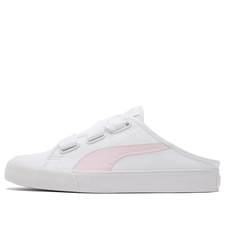 (WMNS) PUMA Bari Mule Ribbon Casual Skateboarding Shoes White Pink 382331-04