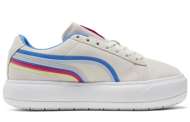 (WMNS) PUMA Suede Mayu Triplex Tech 'Creamwhite Blue Red' 382580-01 - Image 2