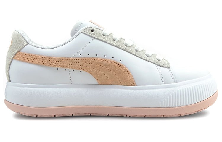 (WMNS) PUMA Suede Mayu White Orange 382581-03 - Image 2