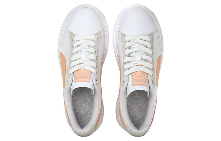 (WMNS) PUMA Suede Mayu White Orange 382581-03 - Image 3