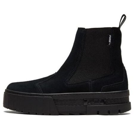 (WMNS) PUMA Mayze Chelsea Suede 'Triple Black' 382829-01